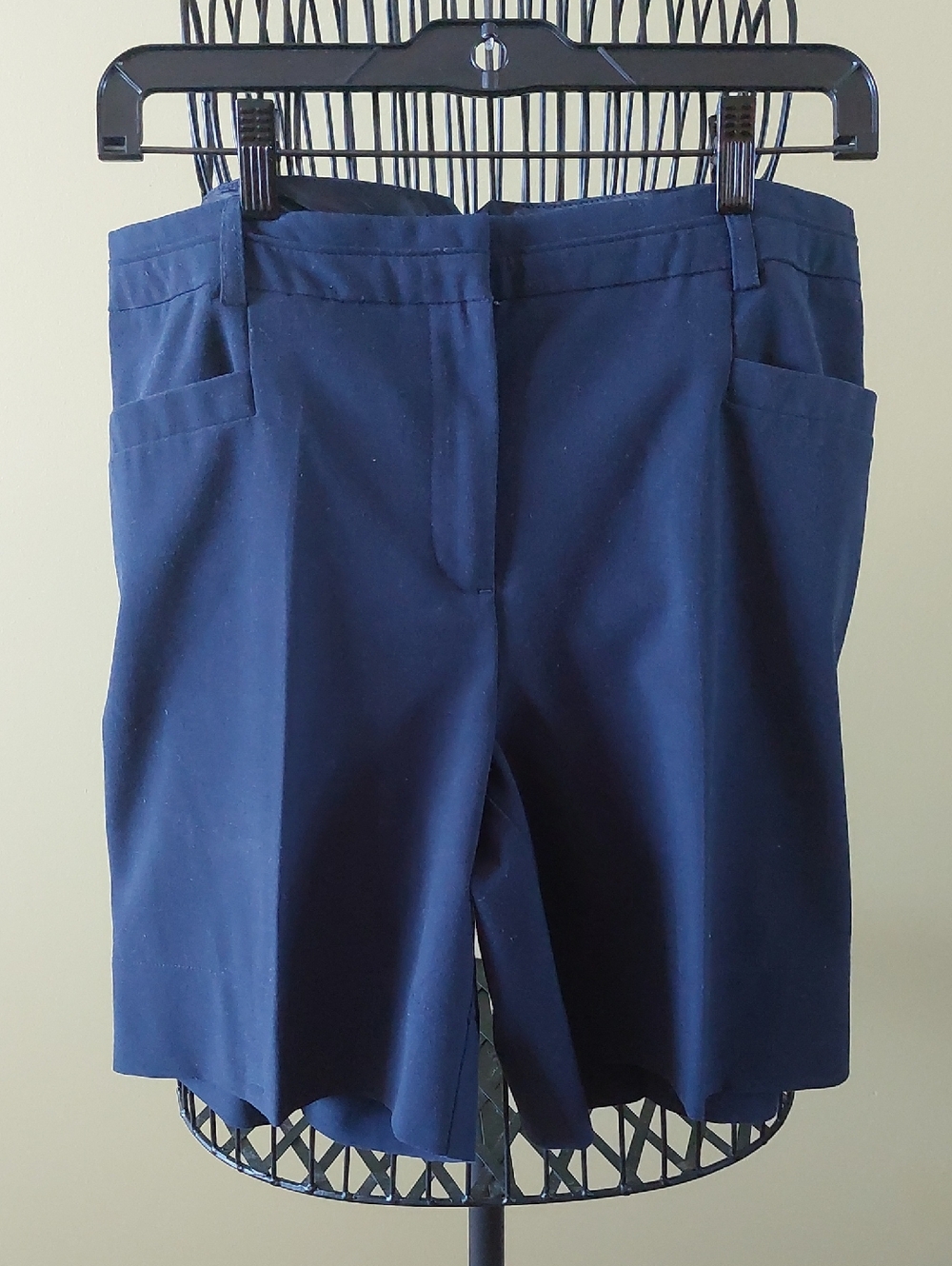 Reitmans Navy Tailored Bermuda Shorts